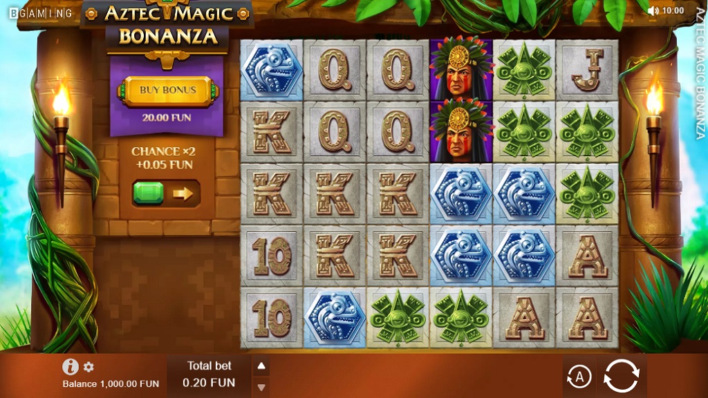 Screenshot of Aztec Magic Bonanza slot from BGaming