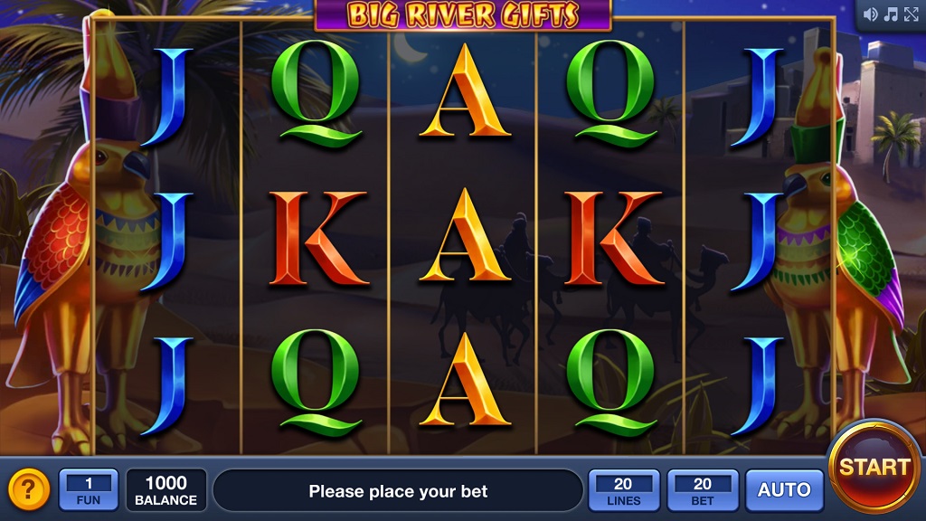 Screenshot of Big River Gifts slot from InBet