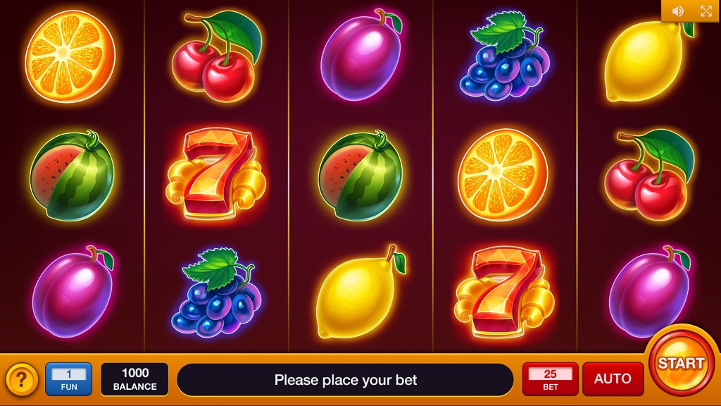 Screenshot of Blazing Fruits slot from InBet