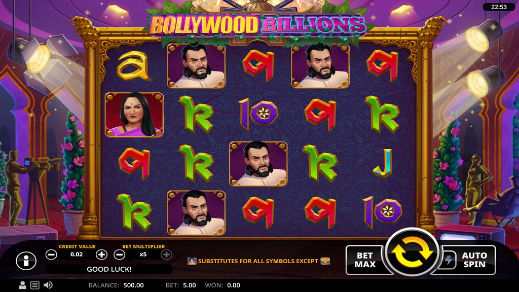 Screenshot of Bollywood Billions slot from Swintt