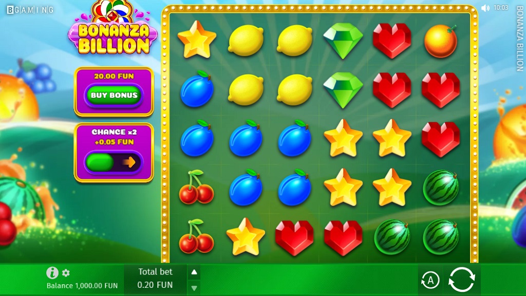 Screenshot of Bonanza Billio slot from BGaming