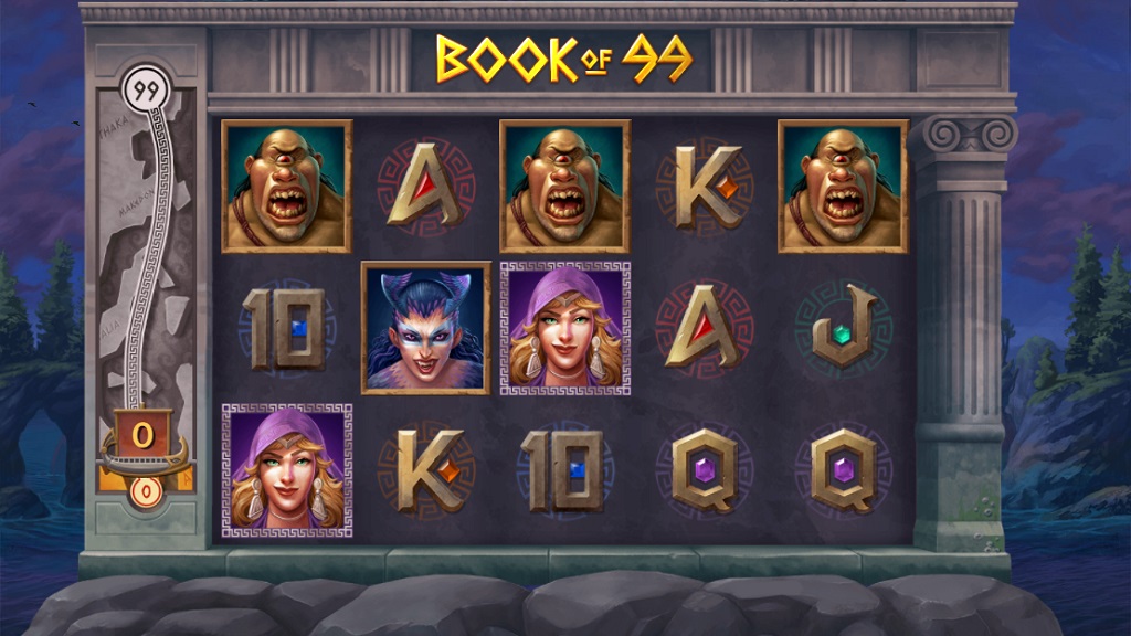 Screenshot of Book of 99 slot from Relax Gaming