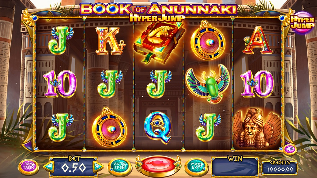 Screenshot of Book of Anunnaki slot from Felix Gaming
