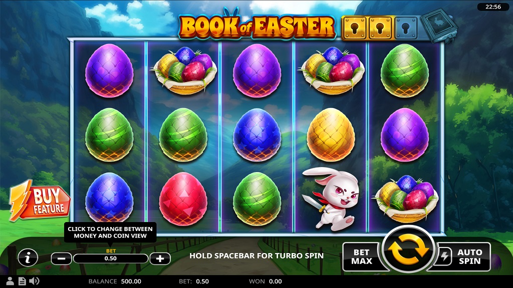 Screenshot of Book of Easter slot from Swintt