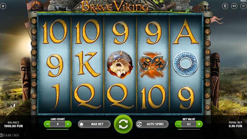 Screenshot of Brave Viking slot from BGaming