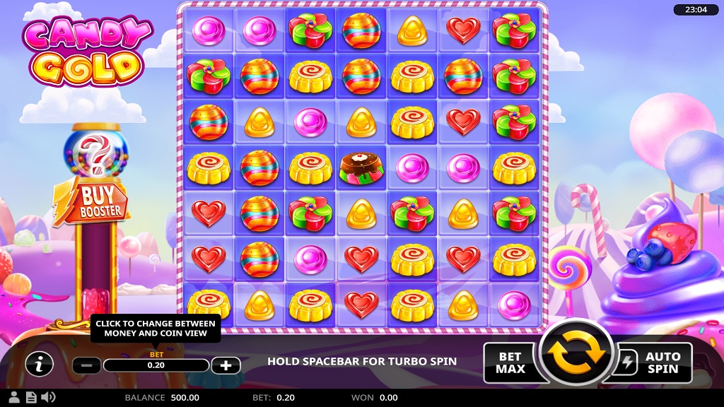 Screenshot of Candy Gold slot from Swintt