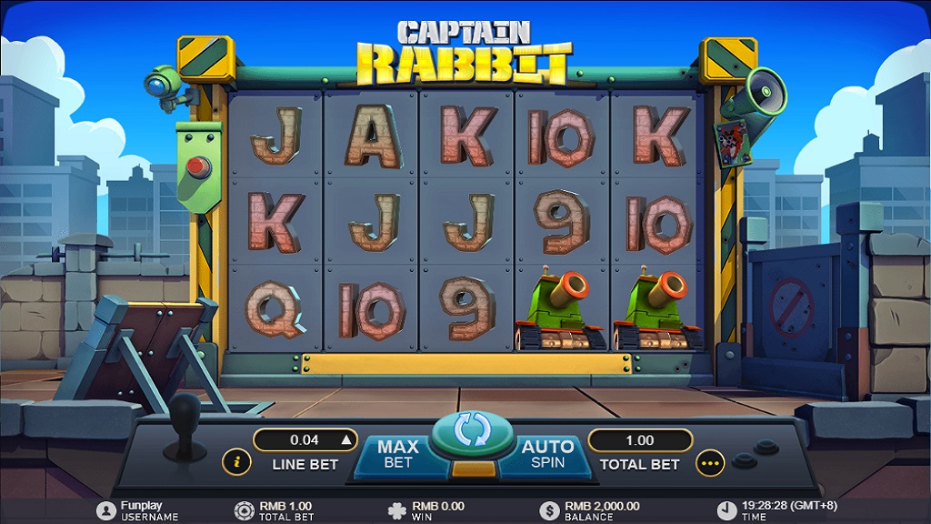 Screenshot of Captain Rabbit slot from GamePlay