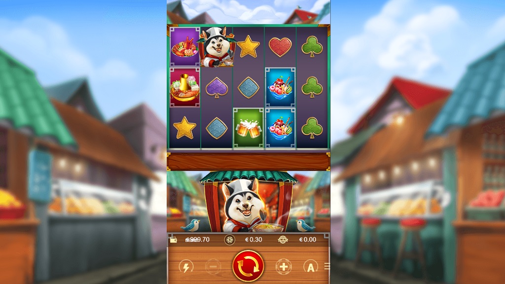 Screenshot of Chef Husky slot from Playstar