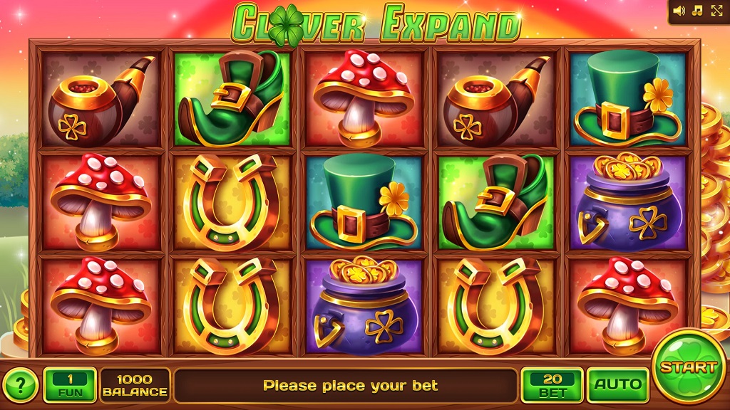 Screenshot of Clover Expand slot from InBet