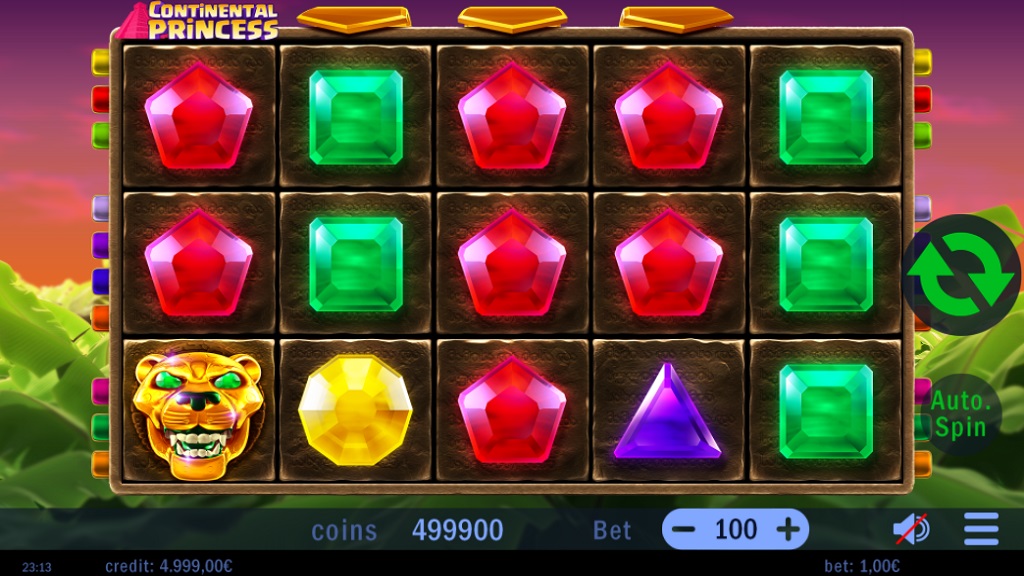 Screenshot of Continental Princess slot from Swintt