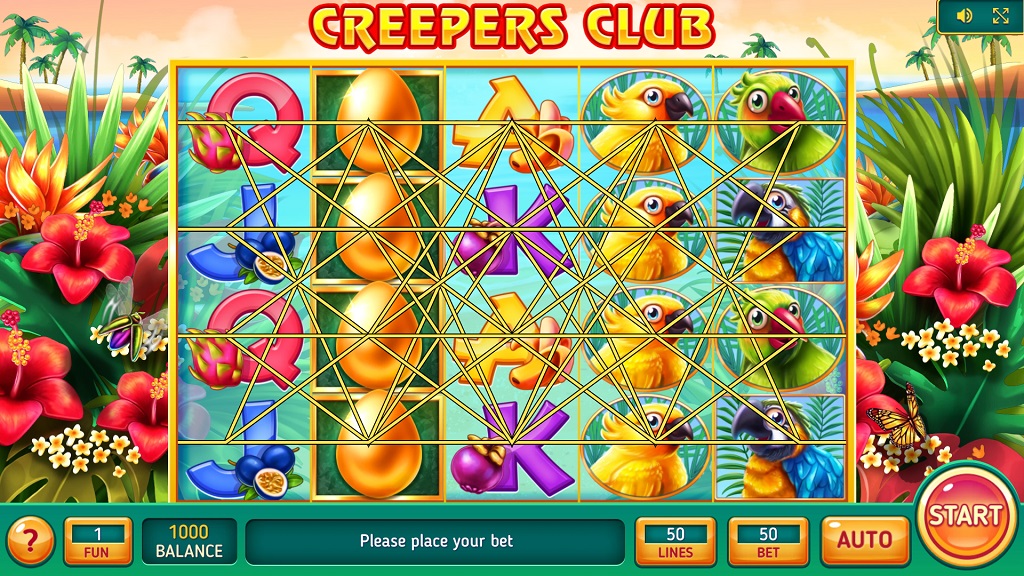 Screenshot of Creepers Club slot from InBet