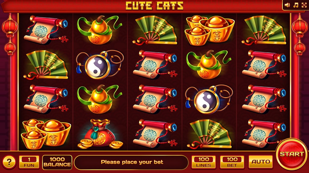 Screenshot of Cute Cats slot from InBet