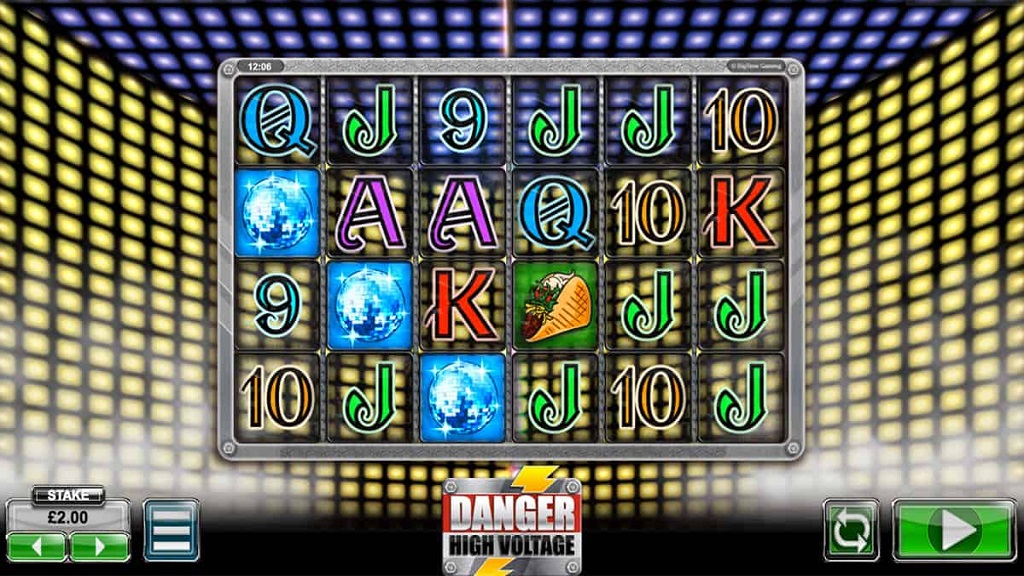 Screenshot of Danger High Voltage slot from Big Time Gaming