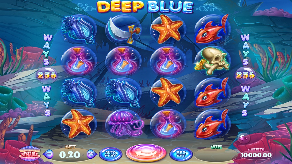 Screenshot of Deep Blue slot from Felix Gaming