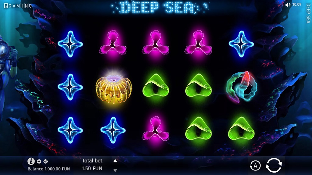 Screenshot of Deep Sea slot from BGaming