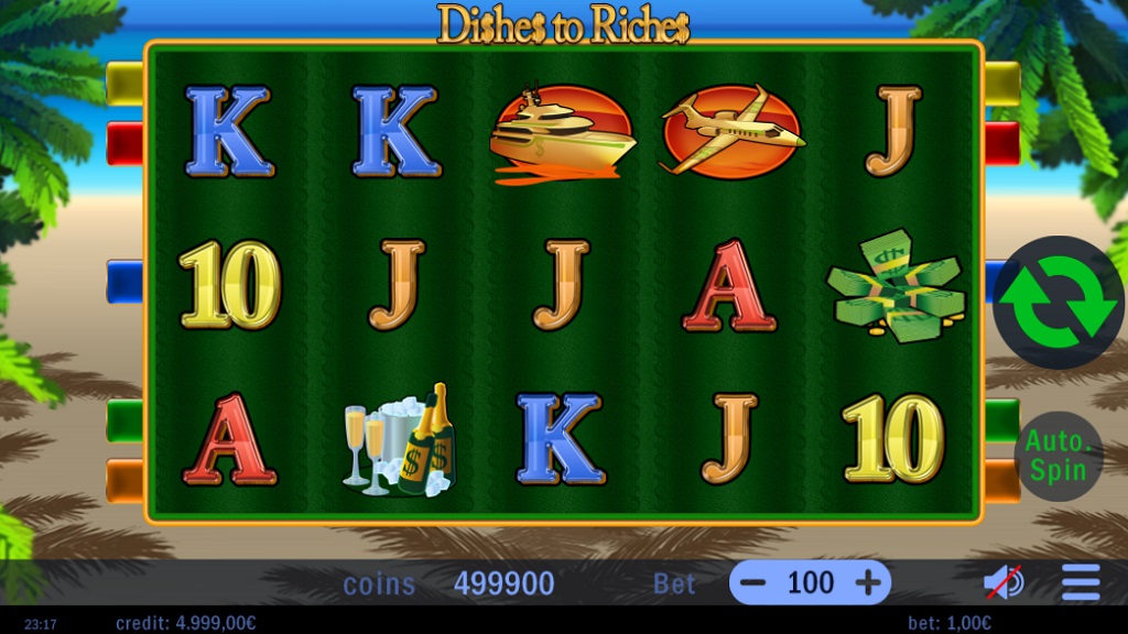 Screenshot of Dishes to Riches slot from Swintt