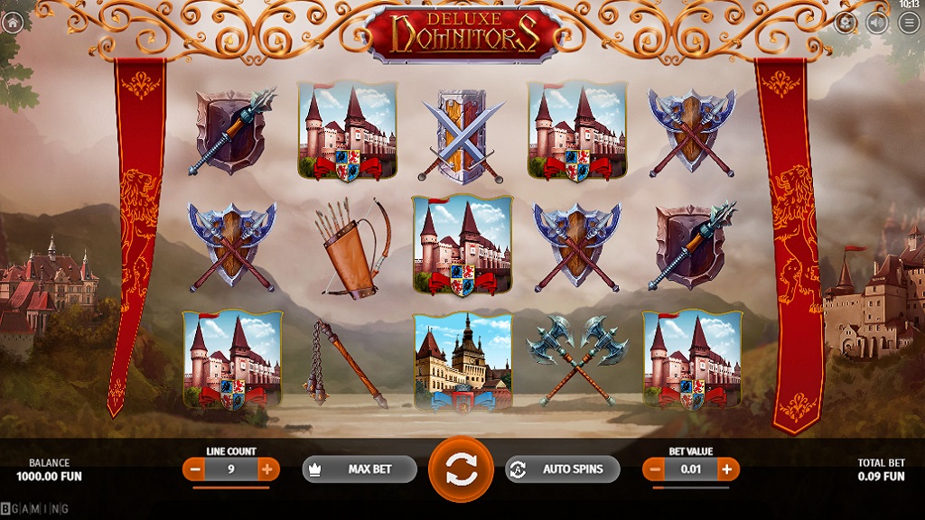 Screenshot of Domnitors Deluxe slot from BGaming