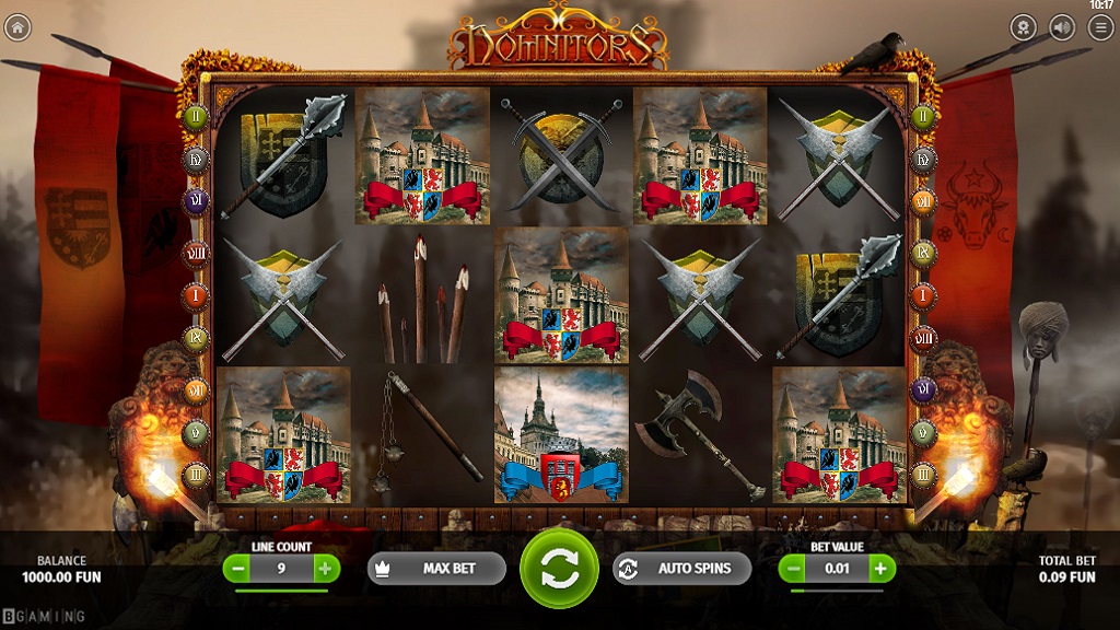 Screenshot of Domnitors slot from BGaming