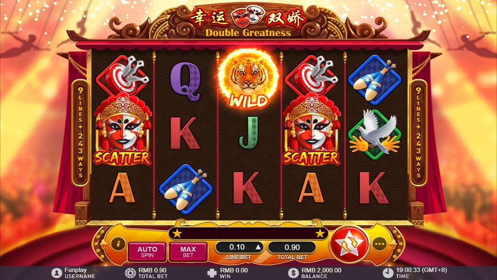 Screenshot of Double Greatness slot from GamePlay