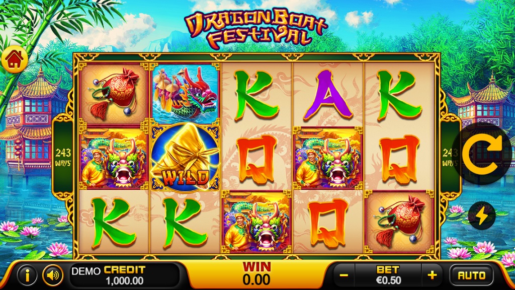 Screenshot of Dragon Boat Festival slot from Playstar