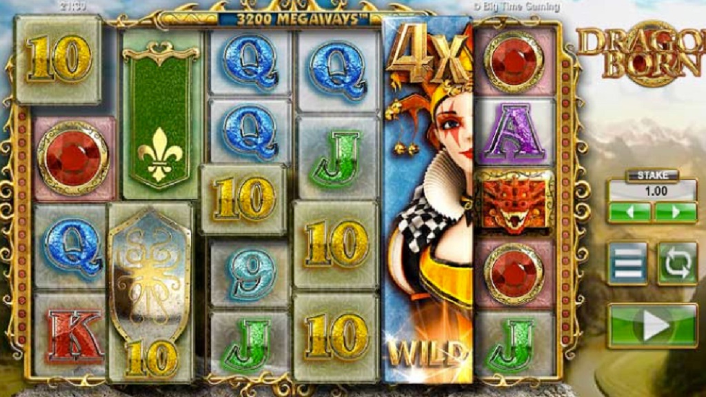 Screenshot of Dragon Born slot from Big Time Gaming