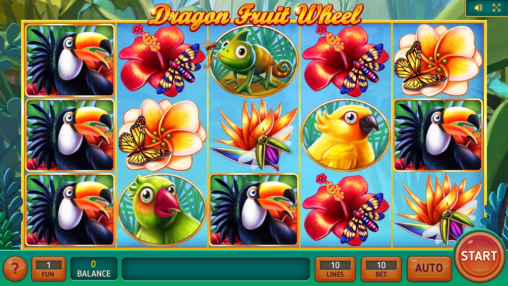 Screenshot of Dragon Fruit Wheel slot from InBet