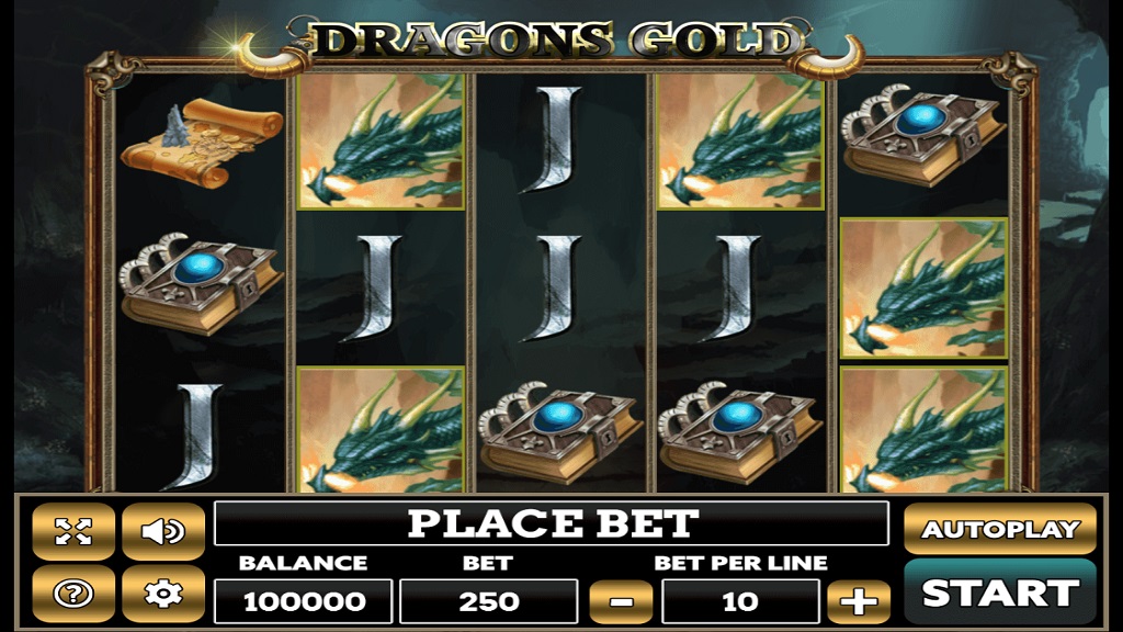 Screenshot of Dragons Gold slot from PlayPearls