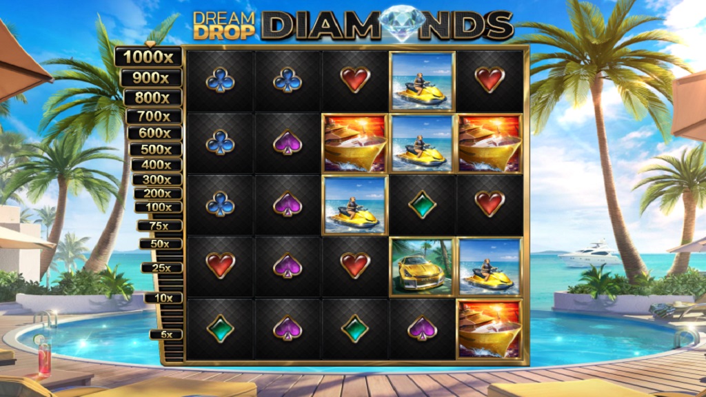 Screenshot of Dream Drop Diamonds slot from Relax Gaming