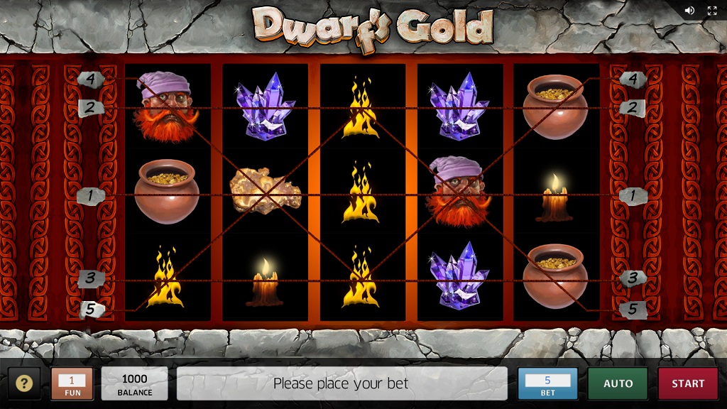 Screenshot of Dwarf's Gold slot from InBet