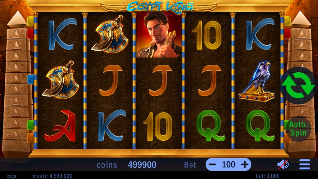 Screenshot of Egypt King slot from Swintt