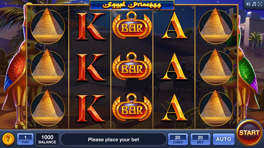 Screenshot of Egypt Princess slot from InBet