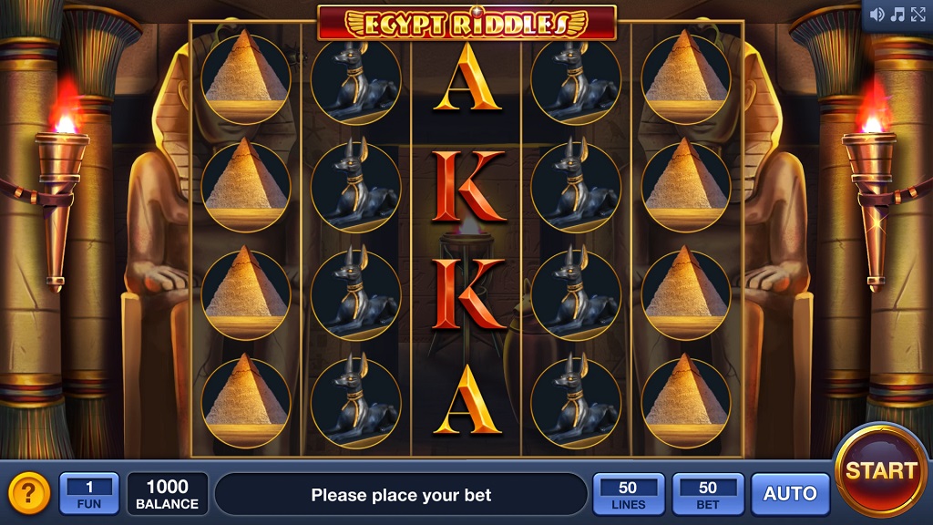 Screenshot of Egypt Riddles slot from InBet