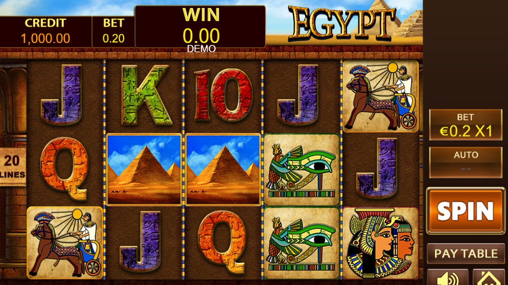 Screenshot of Egypt slot from Playstar