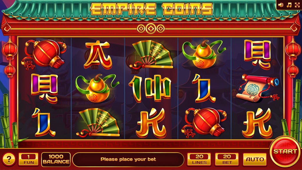 Screenshot of Empire Coins slot from InBet