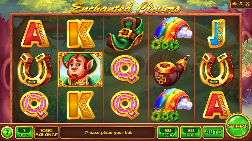 Screenshot of Enchanted Clovers slot from InBet