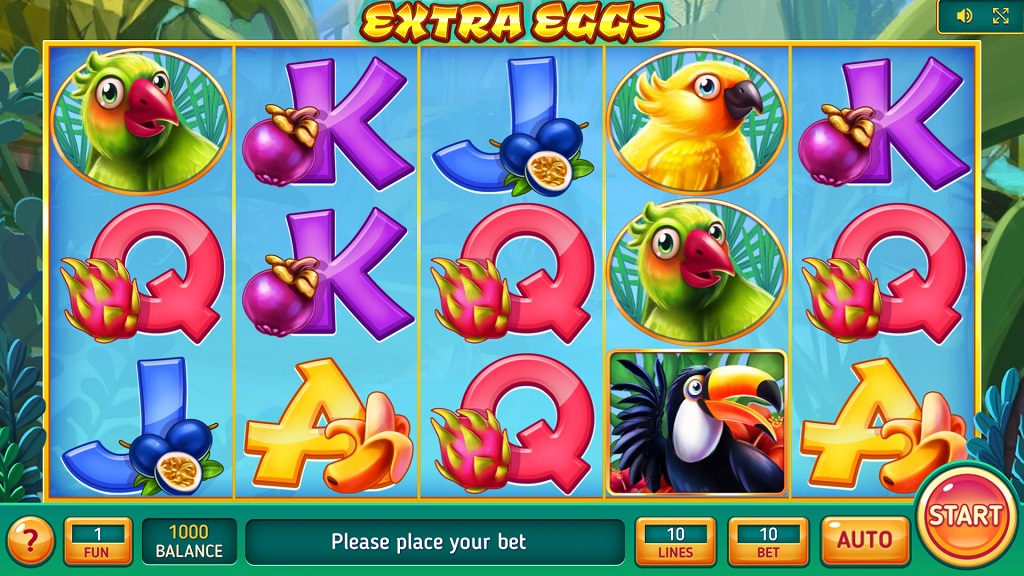 Screenshot of Extra Eggs slot from InBet