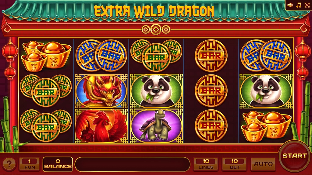 Screenshot of Extra Wild Dragon slot from InBet
