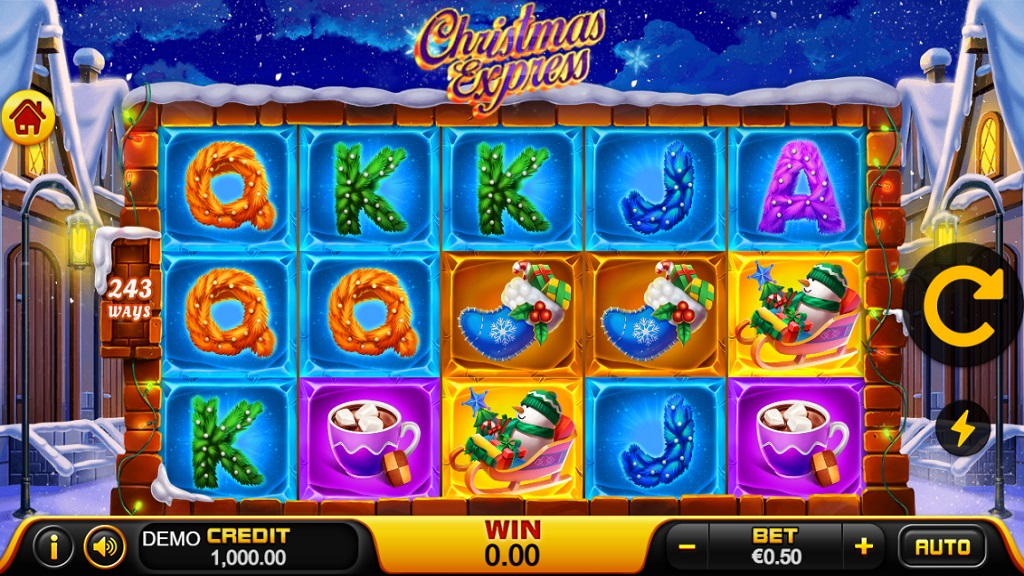 Screenshot of Feature Buy・Christmas Express slot from Playstar