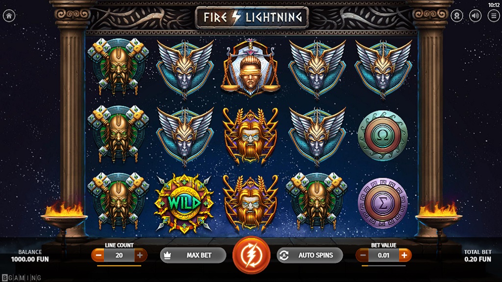 Screenshot of Fire Lightning slot from BGaming