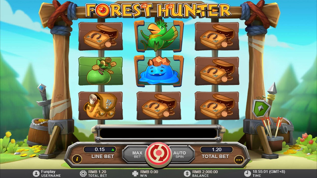 Screenshot of Forest Hunter slot from GamePlay