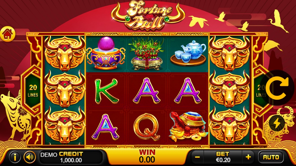 Screenshot of Fortune Bull slot from Playstar