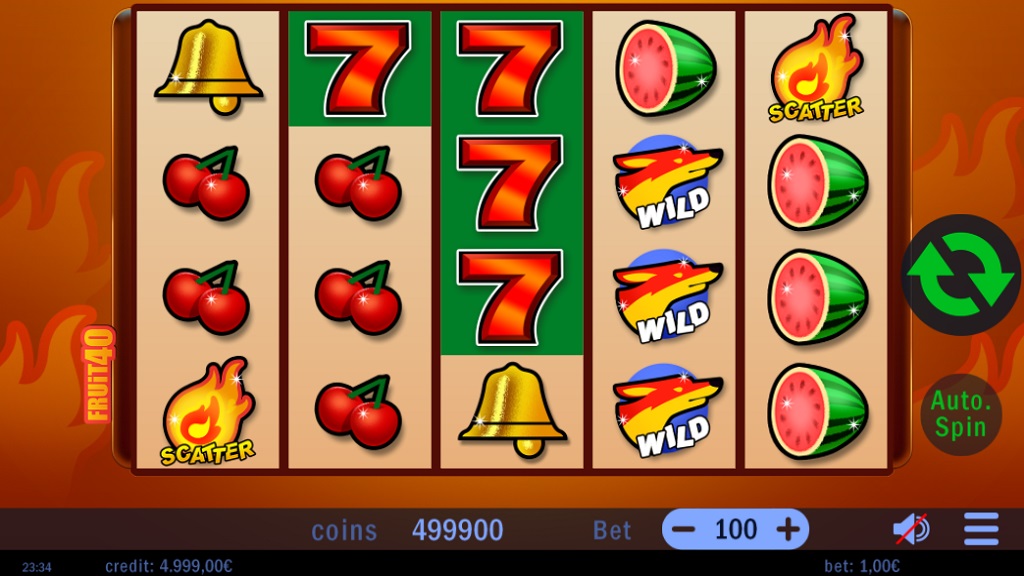 Screenshot of Fruit Fever slot from Swintt