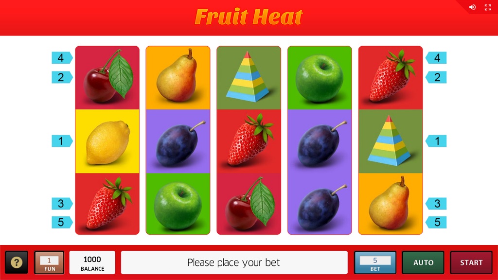 Screenshot of Fruit Heat slot from InBet