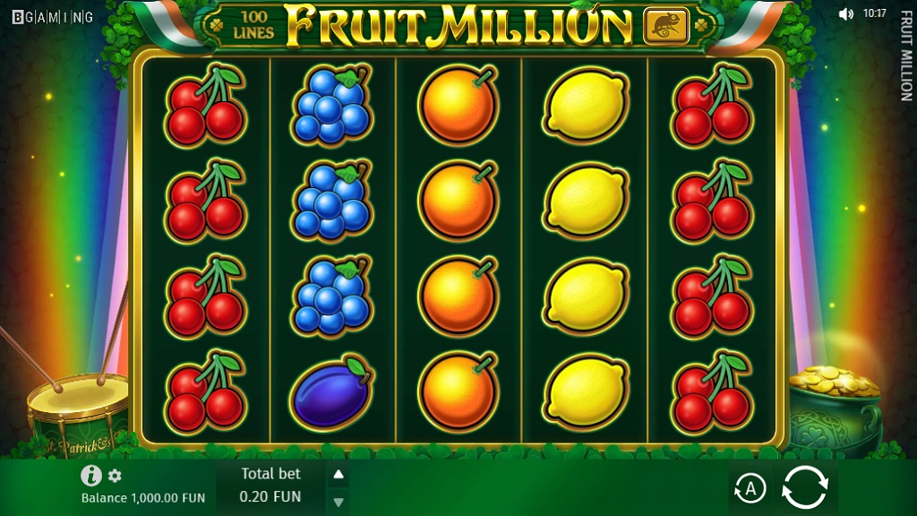 Screenshot of Forty Fruity Million slot from BGaming