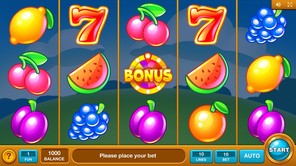 Screenshot of Fruit Yard slot from InBet