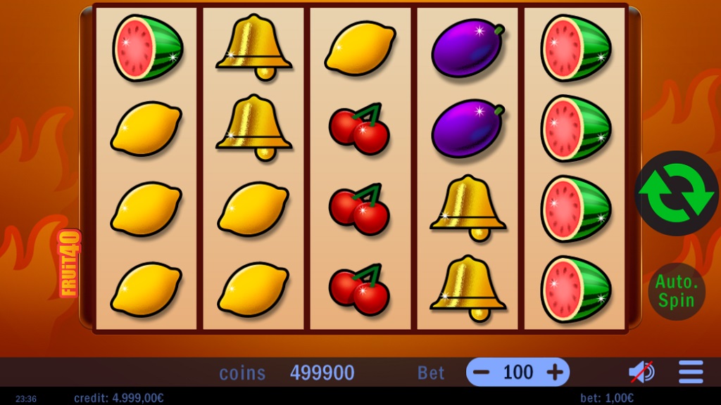 Screenshot of Fruit40 slot from Swintt