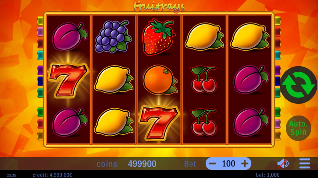 Screenshot of Fruitrays slot from Swintt