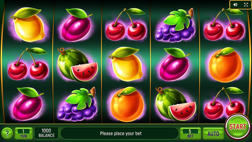 Screenshot of Fruity Taste slot from InBet