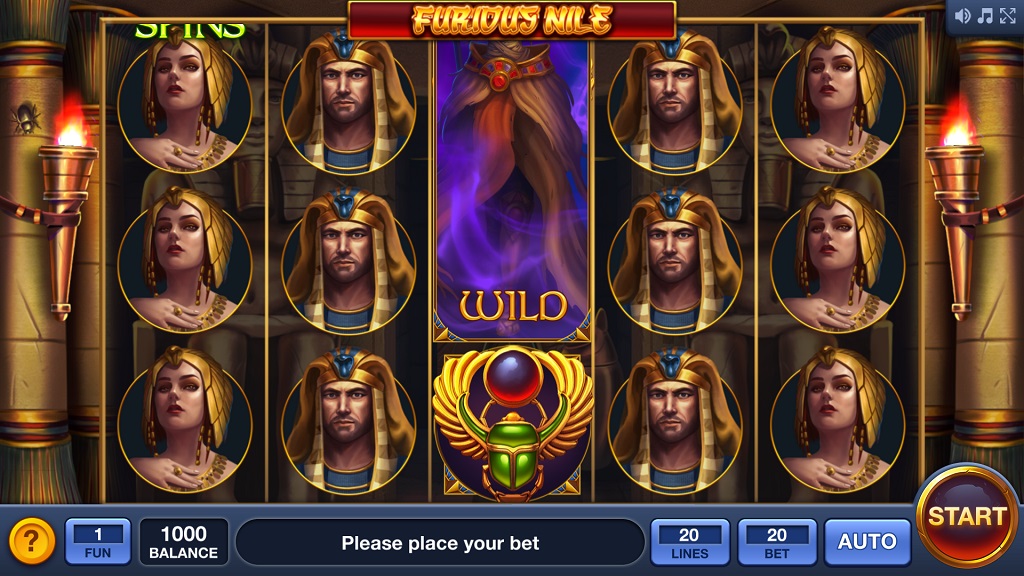 Screenshot of Furious Nile slot from InBet