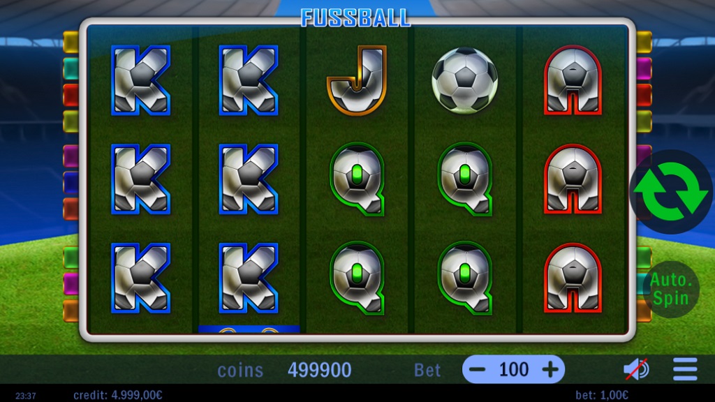 Screenshot of Fussball slot from Swintt